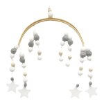 Mobile pour lit b�b� - jouet pour nouveau - n� - cloche de lit suspendue - d�coration en bois - cadeau ...