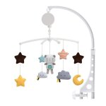 Mobile musical pour berceau de bb avec jouets rotatifs suspendus dcoration de lit pour nouveau - ns ...