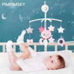 Mobile musical pour lit bb - pimpimsky - jouet musical - poussette rotative 360 - rose
