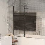 Solde - mobilier cabine de douche pliable esg 120x140 cm noir deco ja9280537