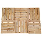 Solde - mobilier dalles de terrasse 6 pcs 50x50 cm bois marron deco ja4303652 Solde - mobilier dalles de terrasse 6 pcs 50x50 cm bois marron deco ja4303652
