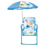 Mobilier de jardin - fun house - chaise ma petite carapace tortue h. 53 x l. 385 x p. 375 cm avec parasol ...