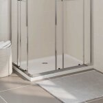 Solde - mobilier receveur de douche rectangulaire abs blanc 70x100 cm deco ja8627082