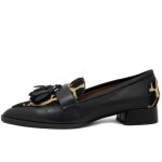 Mocassins femme - osvaldo pericoli - noir - cuir