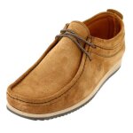 Mocassin homme de ville en cuir daim cognac Mocassin homme de ville en cuir daim cognac