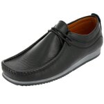 Mocassin homme de ville en cuir noir