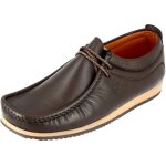 Mocassin homme de ville avec lacets en cuir marron mm1892 41