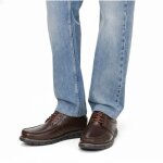 Mocassin homme de ville avec lacets cuir marron mm800bc 42