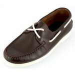 Mocassin homme de ville avec lacets en vritable cuir marron mm700 40