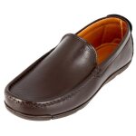 Mocassin homme de ville en v�ritable cuir marron mm706 39