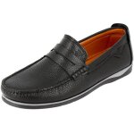 Mocassin homme ville en véritable cuir noir 40m084 Mocassin homme ville en véritable cuir noir 40m084