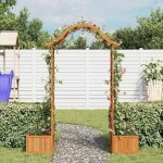 &mode arche à roses - pergola de jardin avec jardinière bois - pin massif sale683181 &mode arche à roses - pergola de jardin avec jardinière bois - pin massif sale683181