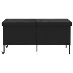 &mode bote de rangement de jardin / coffre  coussin extrieur - et roues noir rsine tresse sale463683 ...