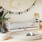 &mode cadre de lit 1 personne - bewi - structure de lit adulte / enfant - enfant tiroirs blanc 80x200cm ...