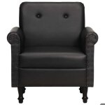&mode fauteuil individuel / chaise de relaxation - chaise cabriolet - noir cuir véritable sale815574 &mode fauteuil individuel / chaise de relaxation - chaise cabriolet - noir cuir véritable sale815574