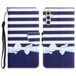 Mode housse samsung galaxy a05s (6. 7) pu cuir portefeuille tui  rabat avec support antichoc protection ...