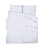 &mode parure de lit - ensemble de housse de couette - blanc 220x240 cm microfibre sale728823 &mode parure de lit - ensemble de housse de couette - blanc 220x240 cm microfibre sale728823