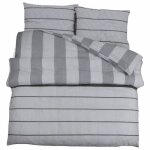 &mode parure de lit - ensemble de housse de couette - gris 220x240 cm coton sale418314