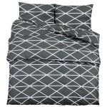 &mode parure de lit - ensemble de housse de couette - gris 220x240 cm coton sale531520