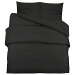 &mode parure de lit - ensemble de housse de couette - noir 140x200 cm microfibre lgre sale637248