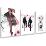 Mode talons hauts parfum toile peinture art mural affiches murales pour la d�coration int�rieure art ...