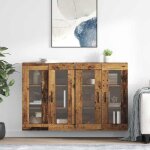Moderne armoires murailles 2 pcsbuffet bahut - commode / buffet salon contemporain - bois ancien 695 ...