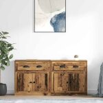 Moderne buffets 2 pcsbuffet bahut - commode / buffet salon contemporain - bois ancien 70 x 355 x 675 ...