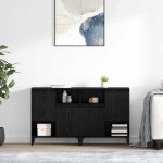 Moderne buffets 2 pcsbuffet bahut - commode / buffet salon contemporain - ch�ne noir 60 x 35 x 70 cm ...