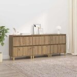 Moderne buffets 3 pcsbuffet bahut - commode / buffet salon contemporain - ch�ne artisanal 60 x 35 x 70 ...