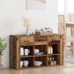 Moderne buffet bahut - commode / buffet salon contemporain - bois ancien 100 x 30 x 595 cm bois ding�nierie@fr ...