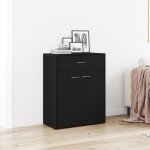 Moderne buffet commode armoire de chambre - noir ch�ne 60x30x75 cm en bois ding�nierie @fr(246994)