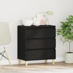 Moderne buffet commode armoire de chambre - noir ch�ne 60x35x70 cm bois ding�nierie @fr(259850)