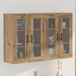 Moderne buffet de cuisine / salon armoires murales 2 pcs chêne artisanal 695x34x90 cm bois dingénierie ... Moderne buffet de cuisine / salon armoires murales 2 pcs chêne artisanal 695x34x90 cm bois dingénierie ...