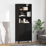 Moderne buffet montage mural 2 pcsbuffet bahut - commode / buffet salon contemporain - ch�ne noir bois ...
