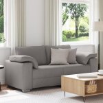 Moderne canap� loveseat - canap� relax convertible - taupe 140 cm en tissu - canap� salon mode @fr(285597) ...
