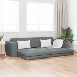 Moderne canap relax convertible - canap - lit 2 - en - 1 gris fonc 245x150x60. 5 cm tissu - canap ...