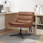 Moderne chaise dappointfauteuil relaxation marron simili cuir métal taille moyenne - fauteuil tv / salon ... Moderne chaise dappointfauteuil relaxation marron simili cuir métal taille moyenne - fauteuil tv / salon ...