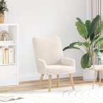 Moderne fauteuil relaxant fauteuil club 1 placeen tissu crmeux imitant la laine - fauteuil tv @fr(308719) ...