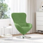 Moderne fauteuil ?uf fauteuil club 1 placeen velours vert clair - fauteuil tv @fr(214176)