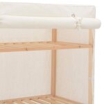 Moderne garde - robe burke armoire de chambre avec rangement blanc 79x40x170 cm tissu aa1870