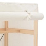 Moderne garde - robe burke armoire de chambre avec rangement blanc 79x40x170 cm tissu aa1872