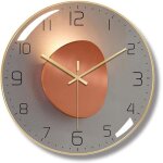 Moderne horloge murale silencieuse horloge murale digitale de 30 cm pendule murale ronde numrique  ...