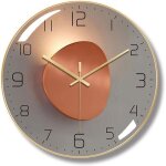 Moderne horloge murale silencieuse horloge murale digitale de 30 cm pendule murale ronde num�rique � ...
