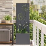 Moderne jardinier avec panneau - jardinière paravent extérieur décoratif anthracite 50 x 140 cm@fr(3036075) ... Moderne jardinier avec panneau - jardinière paravent extérieur décoratif anthracite 50 x 140 cm@fr(3036075) ...