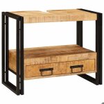 Moderne meuble sous vasque / lavabo armoire lavabo de salle de bain bois de mangue massif fer@fr(76734) ... Moderne meuble sous vasque / lavabo armoire lavabo de salle de bain bois de mangue massif fer@fr(76734) ...