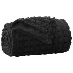 Moderne plaid doux et luxueux / couvre - lit - confort optimal - jet� noir 150x130 cm toison @eu567853 ...