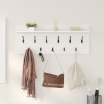 Moderne porte - manteau mural - portant  vtements blanc 100 x 40 x 12 cm bois dingnierie@fr(33564) ...