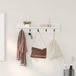Moderne porte - manteau mural - portant  vtements blanc 80 x 10. 5 x 18 cm bois dingnierie@fr(2828307) ...
