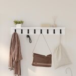 Moderne porte - manteau mural - portant � v�tements blanc 80 x 10. 5 x 10. 5 cm bois ding�nierie@fr(3772149) ...