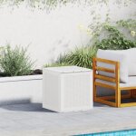 Moderne pouf de rangement - coffre de rangement jardin blanc 55x53x57 cm pp @fr(608012)